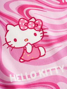 HELLO KITTY AND FRIENDS | SHEIN 少女时尚卡通印花无袖连衣裙，夏季 - 彩色 - 查看 5