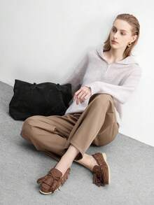 CUCCOO BIZCHIC 女士通勤平底便鞋 - 深咖啡色 - 查看 6