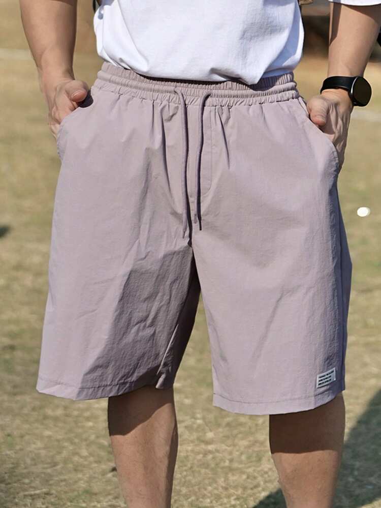 Summer Lightweight Purple Outdoor Shorts For Men