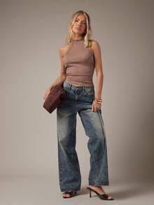 Hauture 女士极简性感尖头细高跟凉鞋 - 巧克力棕 - 查看 4