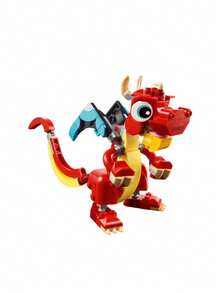 LEGO Creator 3-In-1 Red Dragon Kids 6Years+ 31145 - Multicolor - View 3