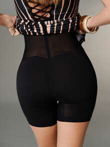 Nuvra Women's Long Sleeveless Double-Layer Bodycon Shapewear Dress With Lining, Waist Cinching And Butt Lifting Mini Sculpting Dress - Purple - View 7