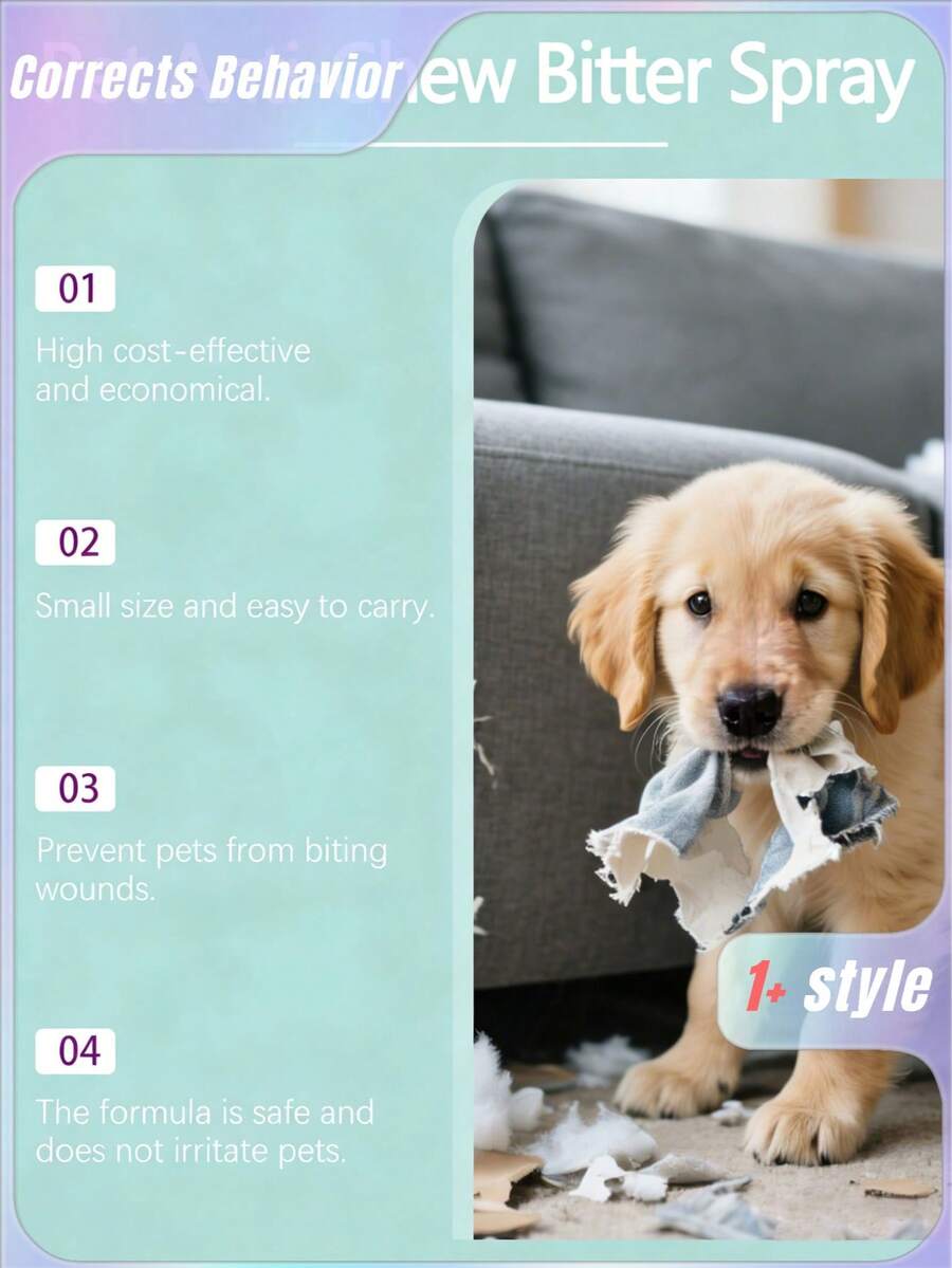 1pc Gentle Formula Anti-Chew Spray For Dogs & Cats | Deters Chewing ...