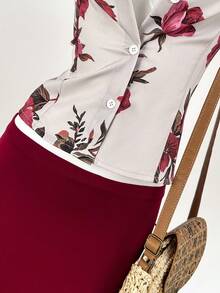 Lyxana Women's Casual Floral Print Shirt, Summer - Multicolor - View 3