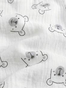 Cozy Pixies 男婴卡通椰子树图案圆领无袖连体短裤，休闲百搭 - 彩色 - 查看 7