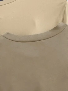 Vacaura 青少年男孩夏季純色圓領短袖休閒T恤 - 彩色 - 查看 4