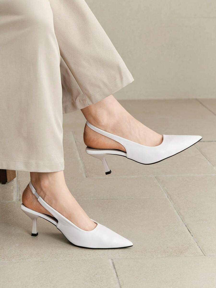 Women's High Heel Shoes, Fashion Versatile Commuting Work Shoes, French Style Summer Sandals