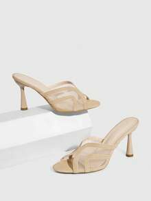 CUCCOO SZL 女士高跟凉鞋 - 卡其色 - 查看 2