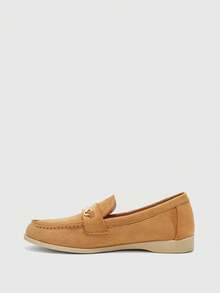 CUCCOO BIZCHIC Zapatos planos de slip-on para uso diario de mujer - Marrón - Ver 9