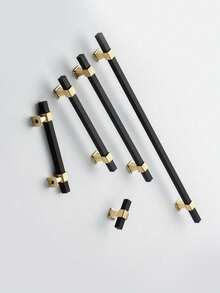 Black/Golden Extendable Aluminum Alloy Cabinet Door Handle, Modern Simple European Style Wardrobe And Drawer Pull Hardware - black - View 2