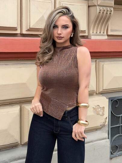 Jeta Ari 女士无袖休闲背心，简约时尚，适合日常穿着