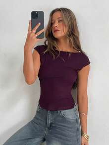 Aloruh Black Beaded Embroidered Halter Neck Crop Top, Sexy Y2K Music Festival Performance Wear - Red - View 7