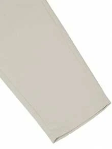 Manfinity Homme 男士素色斜口袋西裝褲不附腰帶 - 米色 - 查看 6