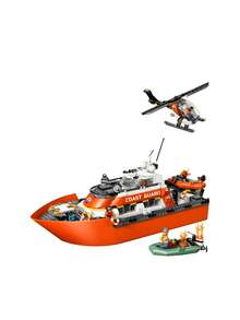 LEGO City Coast Guard Rescue Boat & Helicopter Kids 7Years+ 60504 - Multicolor - View 2