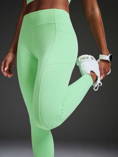 Powerista Women's Solid Color Casual Versatile Daily Wear & Outdoor Leggings