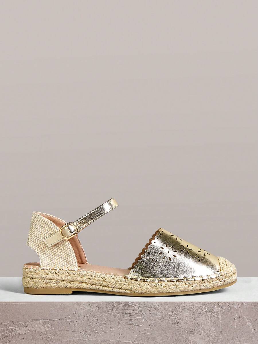 Styleloop Women's Casual Breathable Comfortable Slip-On Flats - Gold - View 1