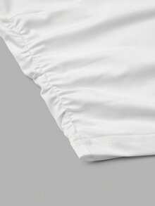 SHEIN Unity 女士簡約純色短袖修身T恤 - 白色 - 查看 5