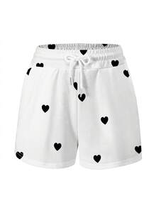 Resyla 女士两件套，圆领短袖T恤，宽松舒适短裤，春夏款 - 彩色 - 查看 3