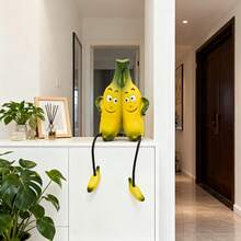 Joivida 1件，菠萝、香蕉、柠檬、橙子等水果造型可爱雕塑摆件，适合摆放在玄关书架、书桌、客厅茶几，也可用于情人节、感恩节、圣诞节、丰收节等节日装饰。 - 多色 - 查看 12