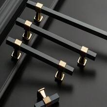 Black/Golden Extendable Aluminum Alloy Cabinet Door Handle, Modern Simple European Style Wardrobe And Drawer Pull Hardware - black - View 6