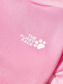 PETSIN 单字母印花宠物粉色运动风加厚保暖春秋季宠物服装 - 粉色 - 查看 3