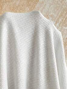 Soleia 女士亮片露背系带褶皱优雅迷你连衣裙，适合约会和派对 - 白色 - 查看 7