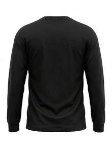 Reebok Shine Men's Long Sleeve T-Shirt Black - Black - View 2