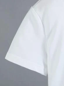 SHEIN 2件套男童夏季休闲短袖T恤和短裤套装 - 彩色 - 查看 8