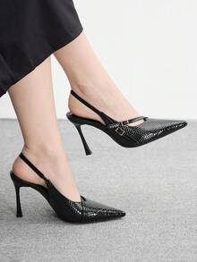 CUCCOO BIZCHIC 女士时尚派对尖头高跟鞋 - 黑色 - 查看 1