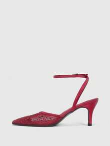 CUCCOO SZL Zapatos de tacón para mujer para uso diario - Burdeos - Ver 5
