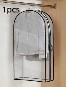 Bolsa de ropa transpirable de cobertura total, funda para vestidos, bolsa a prueba de polvo para ropa, abrigos, trajes, almacenamiento de armario - transparente - Ver 10