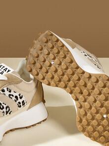 Vate 女士时尚黑色运动鞋 - 时尚舒适的日常休闲鞋 - 米色 - 查看 9