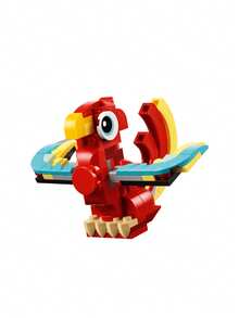 LEGO Creator 3-In-1 Red Dragon Kids 6Years+ 31145 - Multicolor - View 5