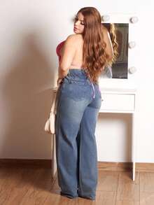 Lupita Cardoza Áo hai dây hở lưng bằng vải kết cấu cổ chữ V gợi cảm dành cho nữ khi đi nghỉ ở bãi biển, hẹn hò, trà chiều, lễ hội âm nhạc, phong cách Boho - Hồng - Xem 2