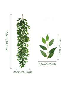 Lifelike Faux Willow Eucalyptus Vine Greenery Wedding Table Centerpiece Spring Floral Decor Flexible Bendable Stems Easy DIY Arrangement Versatile Home Party Use - Green - View 13