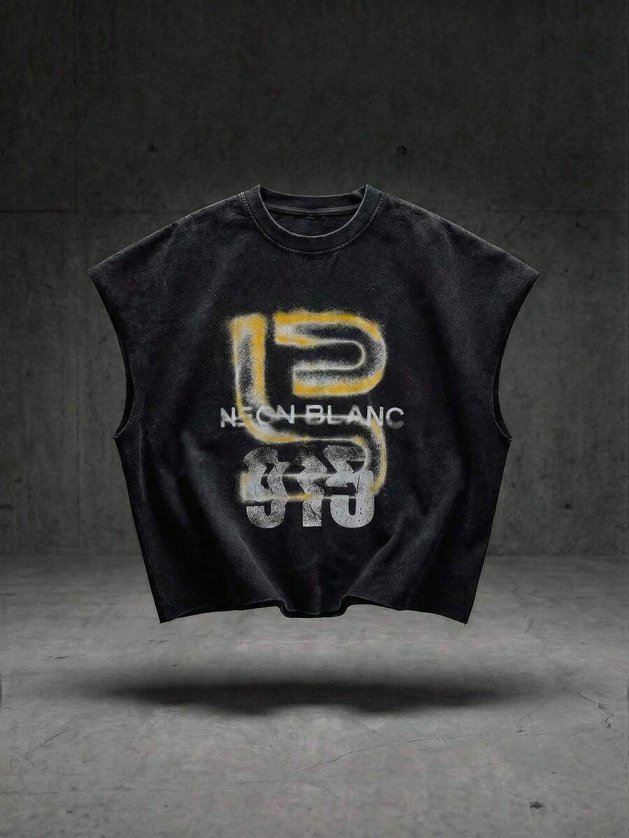 NEON BLANC T-shirt standard décontracté pour hommes, manches courtes, col rond, couleur noire avec motif imprimé de flocons de neige, été - Noir - Voir 1