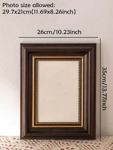 Cirelle 1 إطار صور نوردي ذهبي، ديكورات خشبية إسكندنافية، إطار ذهبي فاخر، هدية عيد الميلاد وتدشين المنزل بمقاس 5 بوصة، 8 بوصة، وبحجم A4 لإطار الصور الملون، مناسب لغرفة المعيشة والنوم - متعدد الألوان - مشاهدة 6