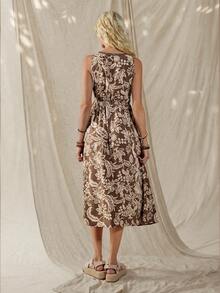 Wildy Đầm không tay buộc dây ôm dáng phong cách Boho, thích hợp cho lễ hội âm nhạc, kiểu miền Tây nước Mỹ cổ điển, phù hợp mặc hàng ngày vào mùa hè, đi làm và hoạt động ngoài trời. Đầm hè cho nữ, trang phục mùa hè, trang phục đi nghỉ mát, đầm thường ngày cho nữ, trang phục thường ngày cho nữ, đầm hè cho nữ, quần áo nữ, đầm, trang phục mùa hè cho nữ, đầm hoa dại, đầm Boho cho nữ, đầm hè thường ngày cho nữ, đầm màu nâu, đầm màu nâu in hoa. - Nhiều màu - Xem 3