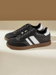 CUCCOO EASI Dexun Shoes Women's 2026 New Spring Women's Retro Versatile Sports And Leisure Shoes Flat Shoes - All Black - View 3