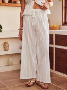 Lullawish Bộ đồ ngủ hở lưng kiểu Bohemian với dây đeo mảnh dành cho nữ. - trắng - Xem 4