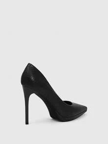 CUCCOO SZL 女士黑色尖头休闲/工作高跟鞋 - 黑色 - 查看 8