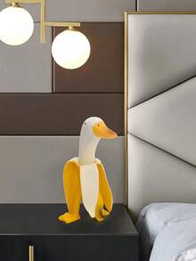 Joivida Creative Banana Duck Art Garden Ornament, Fun Shaped Yellow Duck Home Decor, Cute Desktop Decoration For Office Living Room, Unique Novelty Gift For Friends & Family - multicolor - View 7