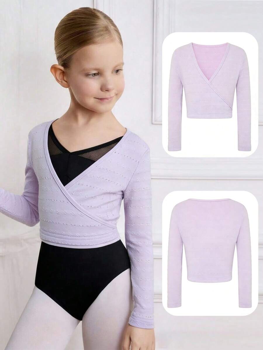 Young Girls' Clothing: Casual Light Purple Sweet And Adorable, Suitable For Pairing With Various Pants, Skirts, And Tops. Versatile, High Cost Performance, Ideal For Daily Outings, Commuting, Parties, Gatherings, Vacations, Sports, Leisure, And Fashion Shirts - Mauve Purple - View 1