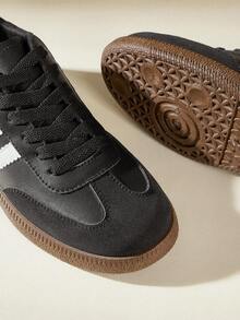 CUCCOO EASI Dexun Shoes Women's 2026 New Spring Women's Retro Versatile Sports And Leisure Shoes Flat Shoes - All Black - View 4