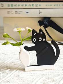 Joivida 可爱小猫推奶瓶磁性冰箱贴，猫须收纳工具，带花朵装饰摆件 - 可插入，非常适合收集猫毛和猫须 - 多色 - 查看 11