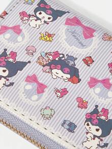 HELLO KITTY AND FRIENDS | SHEIN 1个骷髅头蝴蝶结图案简约风格拉链零钱包，适合女性使用。 - 多色7 - 查看 3