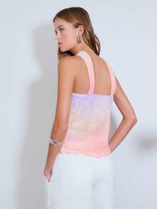Nöista Printed Halter Top Features With A Ring Detail At The Neckline. Spring, Summer, Festival. - Purple - View 2