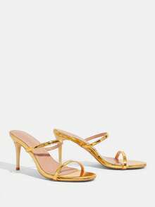 CUCCOO TILAWA Women's Gold Fashionable High Heel Sandals For Party Occasions - Gold - View 11