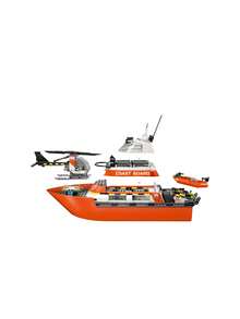 LEGO City Coast Guard Rescue Boat & Helicopter Kids 7Years+ 60504 - Multicolor - View 5