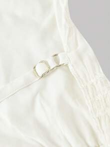 SHEIN MOD 杏色雪纺褶皱纹理吊带上衣和荷叶边半裙两件套，春夏女装，度假女装，派对，花园派对，优雅派对，外出装，海滩，夏季假日装，音乐节，野餐下装，生日，可爱，Y2K，波西米亚风，西部白色连衣裙，波西米亚风女装，女士海滩装，沙滩裙，女士海滩装，度假女装，夏季，音乐节，海滩，派对，度假，外出，花园派对，乡村音乐会，音乐节，波西米亚风，Y2K，复古 - 杏色 - 查看 10